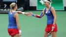 Finále Fed Cupu 2014: Andrea Hlaváčková a Lucie Hradecká