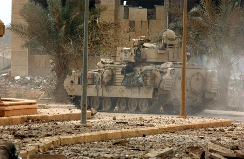 tank v Bagdádu