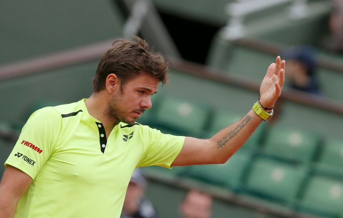 Stan Wawrinka v prvním kole French open 2016