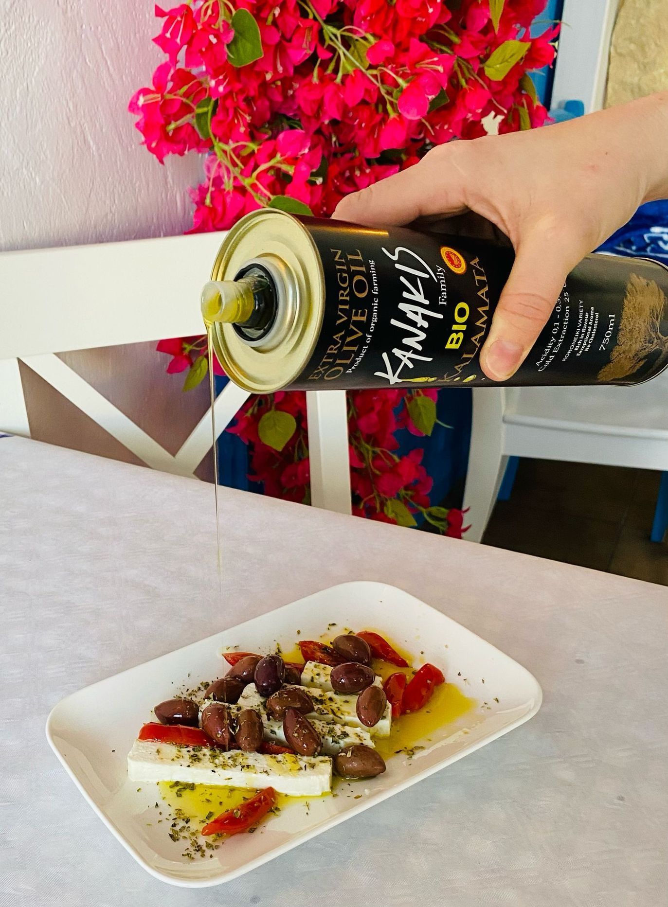 Agapi mou taverna Jablonec olej feta specialita jídlo rajčata