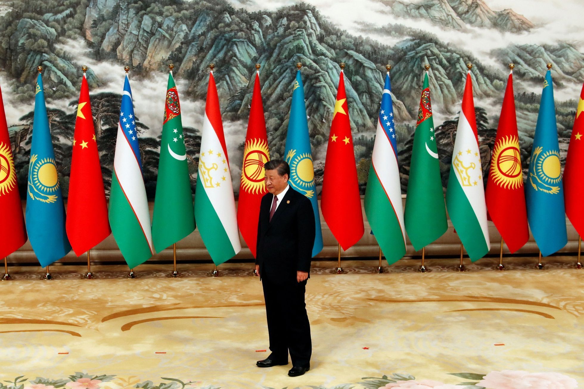 čína si ťin-pching summit střední asie
