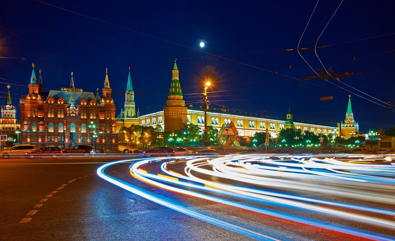 Moskva, doprava, ilustrace