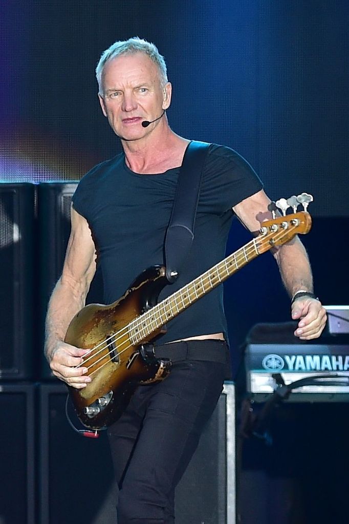 Snímek ze Stingova koncertu ve Slavkově u Brna.