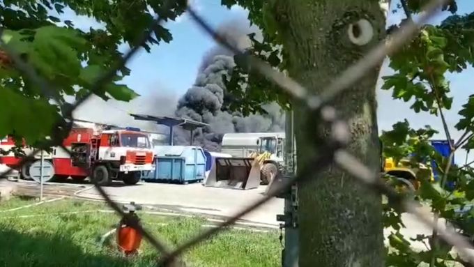 Video z požáru.