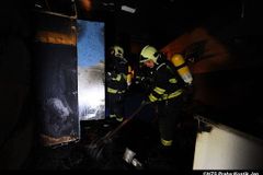 V Legerově ulici hořel byt, viníkem je zřejmě králík