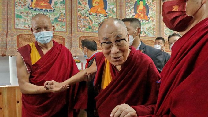 Tibetský duchovní vůdce dalajlama ne snímku z 6. července 2022.