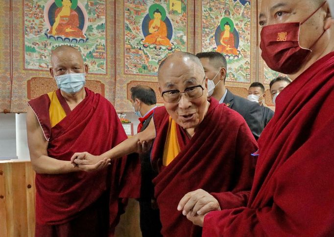 Tibetský duchovní vůdce dalajlama ne snímku z 6. července 2022.