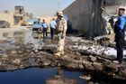 Pumové útoky na bagdádskou policii, nejméně 28 mrtvých