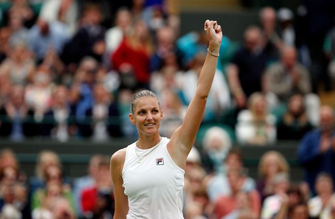 Karolína Plíšková ve čtvrtfinále Wimbledonu 2021