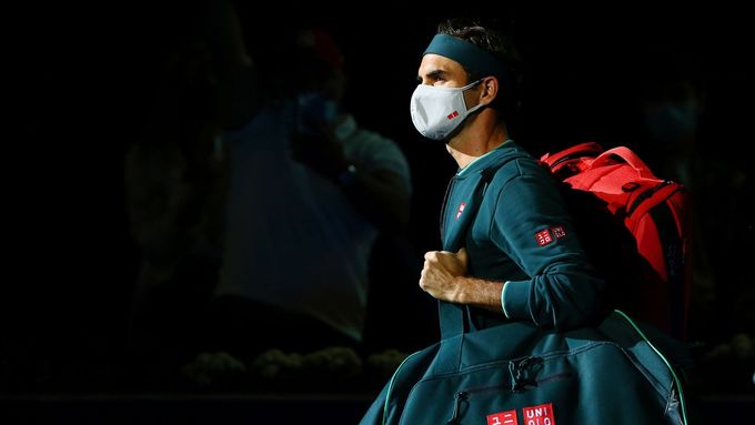 Roger Federer na turnaji v Dauhá