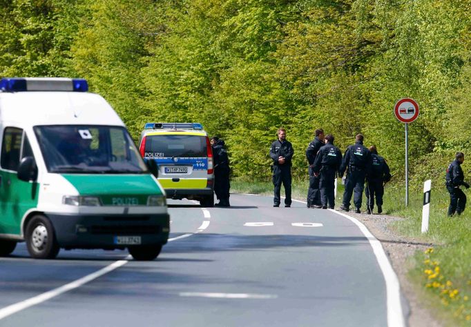 Policie blízko města Oberursel, 30. dubna 2015