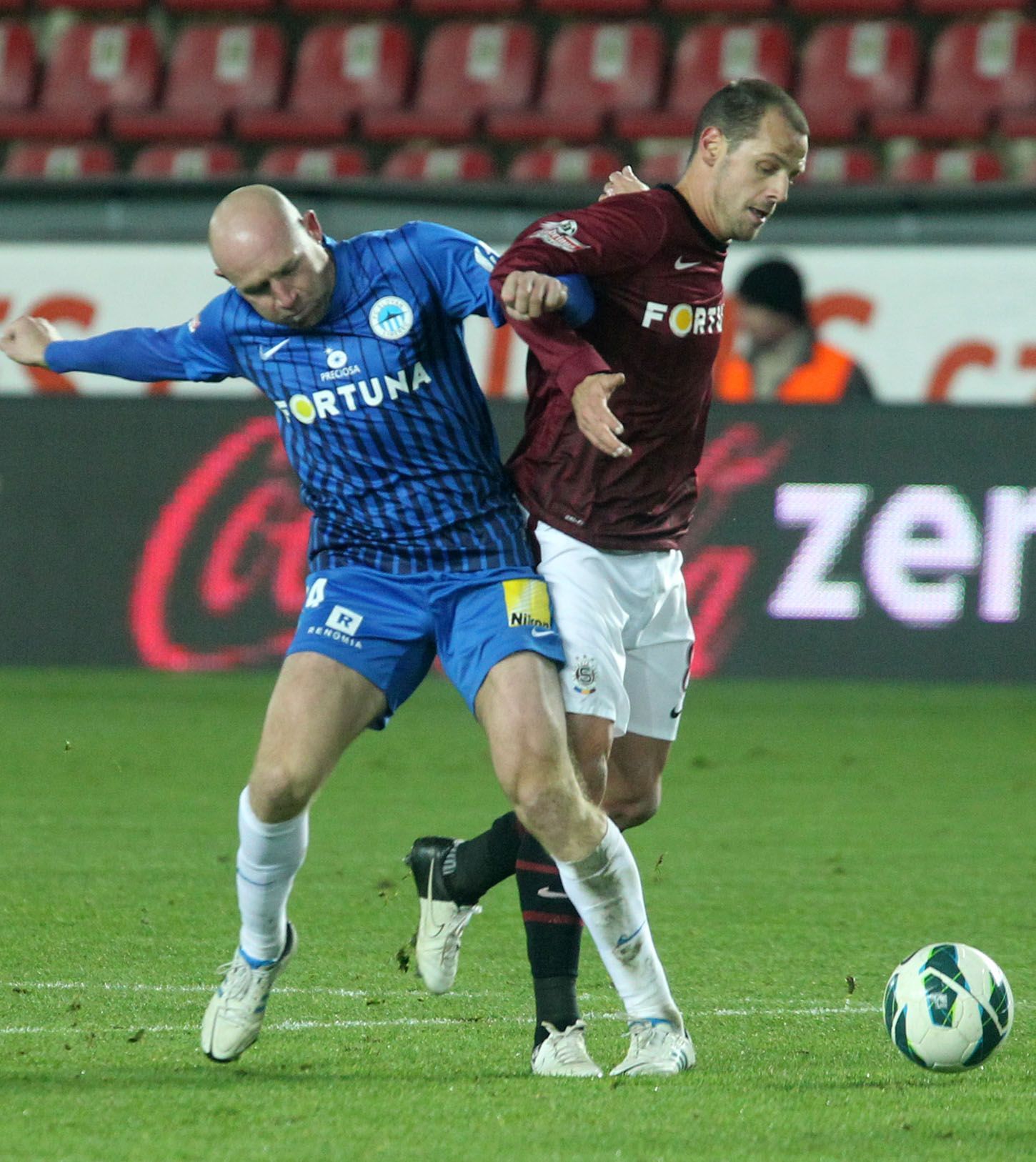 Fotbalisté Sparty Praha v utkání 12. kola Gambrinus ligy 2012/13 proti Liberci.