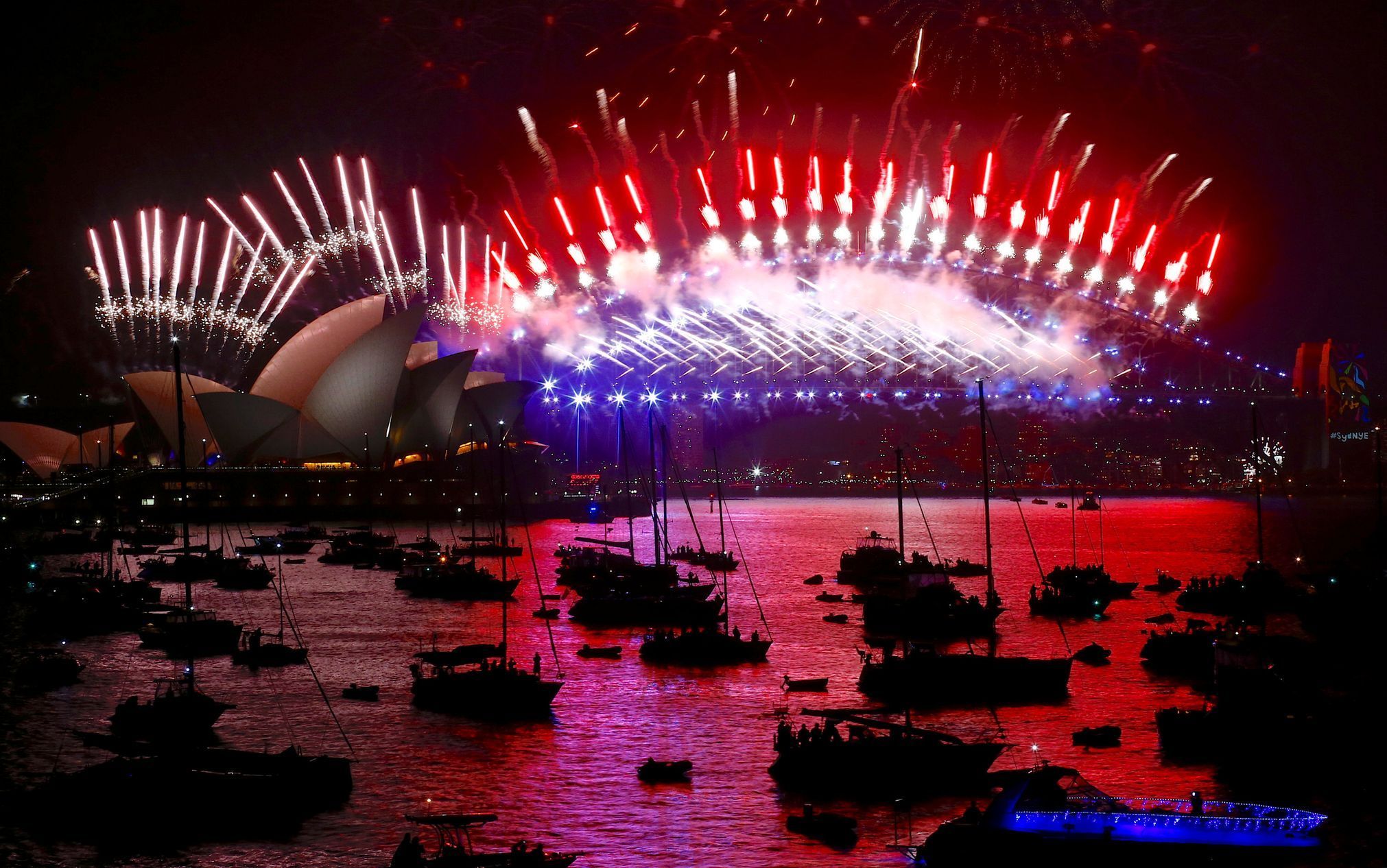 Oslavy příchodu roku 2018 v Sydney