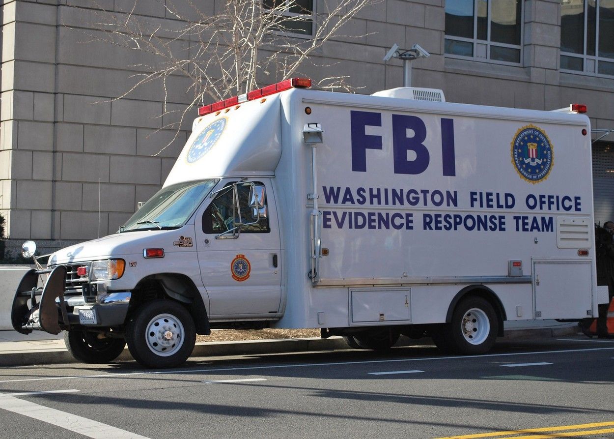 Vozidlo týmu FBI pro vyhledávání důkazů