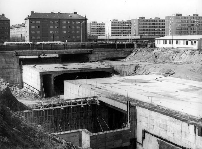 Budoucí stanice Budějovická, 18. července 1970.