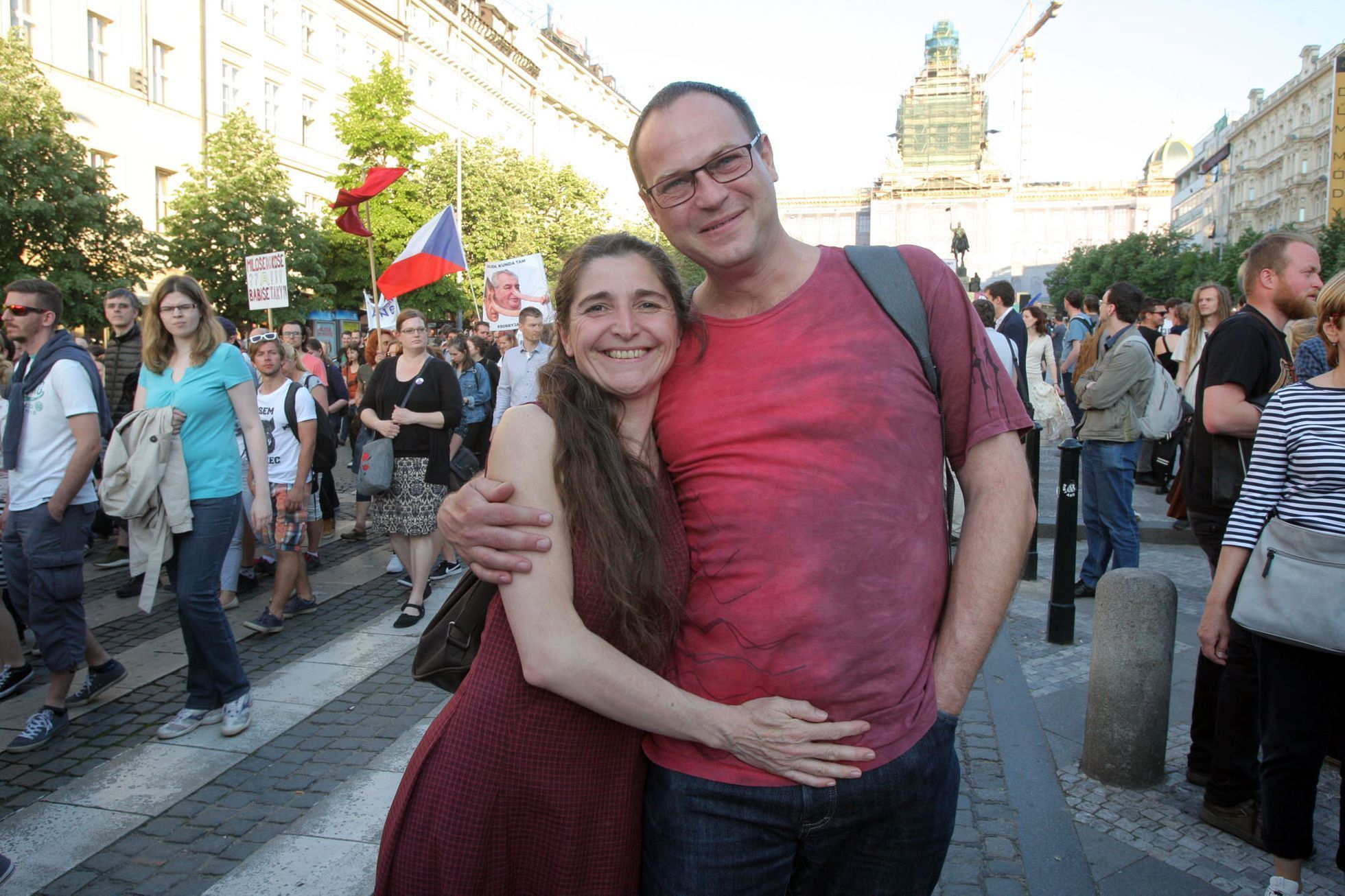 Druhá demonstrace na Václaváku proti Babišovi a Zemanovi