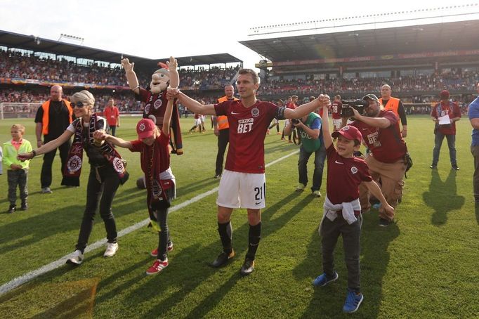 Sparta vs. Olomouc, loučící se David Lafata