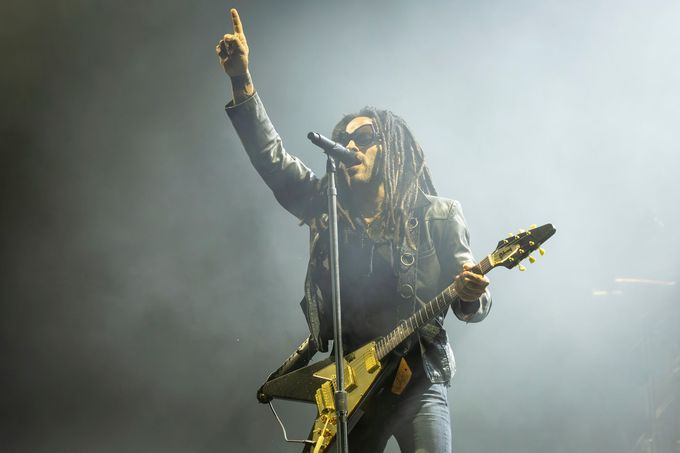 Lenny Kravitz na festivalu Colours of Ostrava.