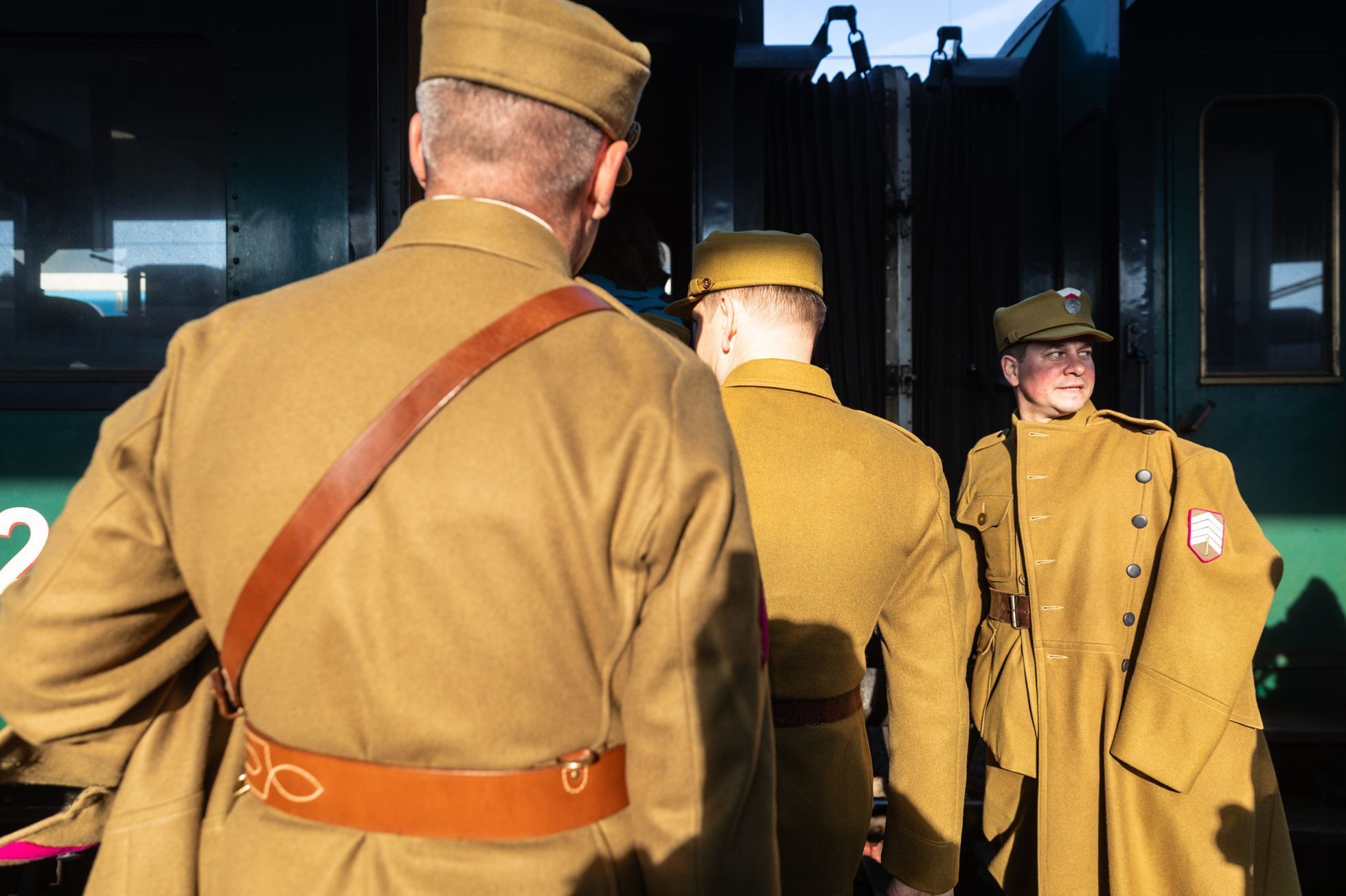 Vlak nazvaný Konečně doma, kterým si Československá obec legionářská připomněla 105. výročí návratu legionářů z Ruska (7. 11. 2025)