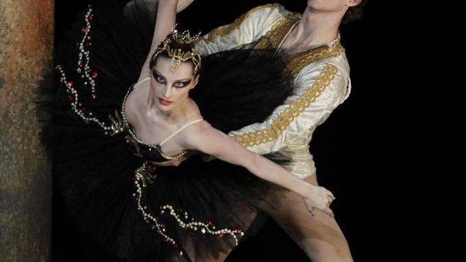 Baletní ladnost černých i bílých labutí na jevištích řady divadel