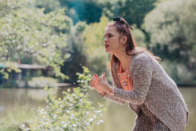 Snímek z natáčení Chatařů.