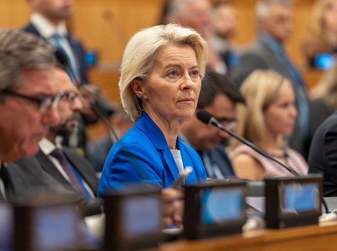 V sídle OSN se jednalo o unesených ukrajinských dětech. Před delegáty promluvil nejen ukrajinský prezident Volodymyr Zelensky se svou chotí, ale i prezident Petr Pavel.
