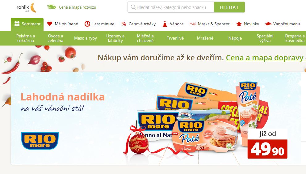 Internetová prodejna potravin Rohlik.cz