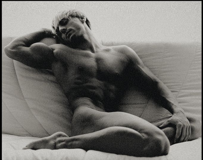 S Milanem v posteli, Praha 1999.