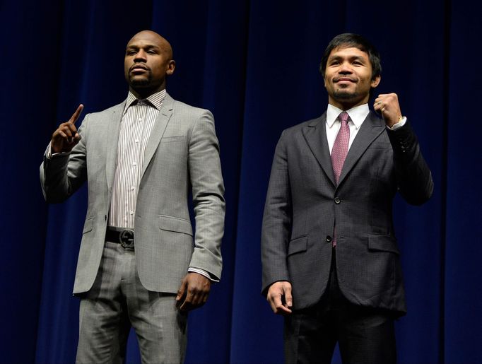 Floyd Mayweather vs. Manny Pacquiao na úvodní tiskové konferenci