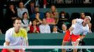 Davis Cup, Švýcarsko - Česko: Tomáš Berdych (vpravo) a Lukáš Rosol