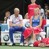 Petr Pála a Kateřina Siniaková ve finále Fed Cupu 2018 Česko - USA