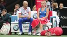 Petr Pála a Kateřina Siniaková ve finále Fed Cupu 2018 Česko - USA