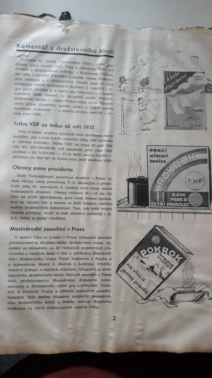 COOP 170 let - historie - časopis 1935 - komentář z družstevního hnutí