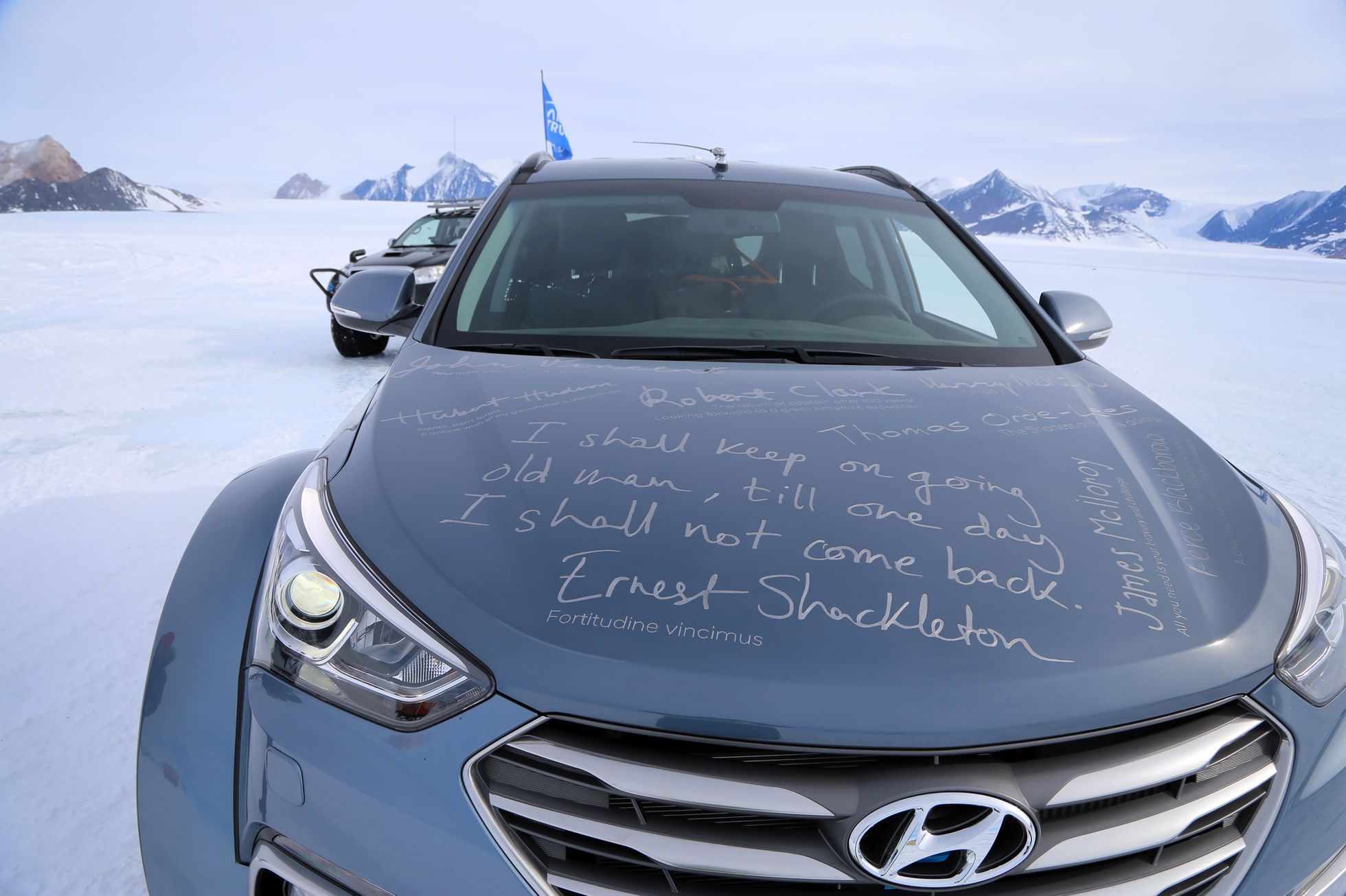 Hyundai Santa Fe v Antarktidě 2017