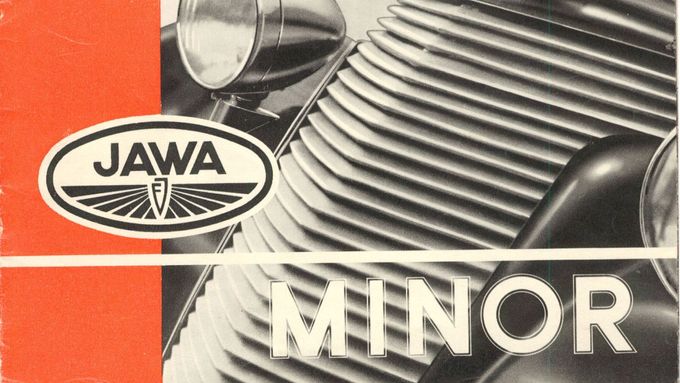 Jawa byla založena v roce 1934, automobily následovaly o pět let později, vůz vlastní konstrukce Minor v sedmatřicátém. Logo má podobu šrapnelu z iniciál FJ.