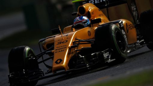 Renault F1 driver Jolyon Palmer during the second practice session at the Australian Formula One Grand Prix in Melbourne.