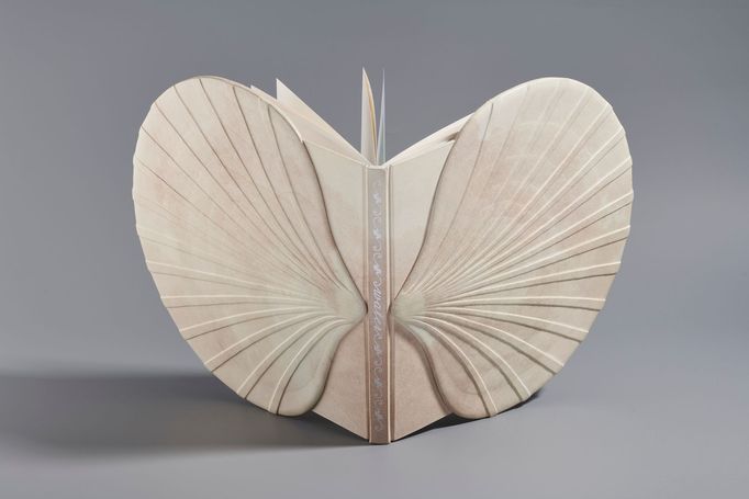 Eliška Čabalová: Voda, 2008, umělecká knižní vazba, 319x290x38 mm.