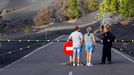 Záběr z fotoreportáže ukazující ostrov La Palma, který patří do souostroví Kanárské ostrovy, rok po erupci sopky Cumbre Vieja.