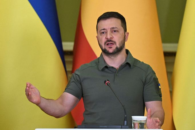 Ukrajinský prezident Volodymyr Zelenskyj.