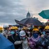 Střety demonstrantů s policisty v Hongkongu - 1. prosince