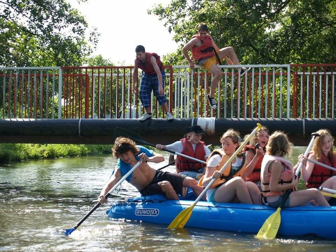 Z jiného školního výletu pořádaného sdružením Rafting Morava