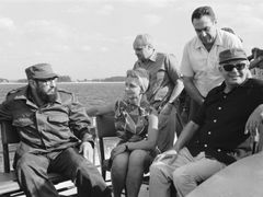 Fidel Castro a Gustáv Husák na Kubě, 1973. Kuba plně podpořila sovětskou okupaci v roce 1968.