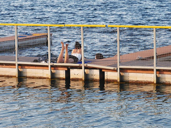 Jezero Most. Rekreační zóna, která vznikla na místě bývalého hnědouhelného dolu