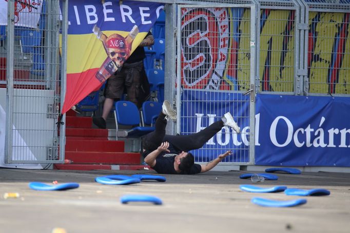 HL, Baník-Sparta: řádění fanoušků Sparty