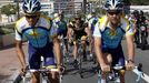 Lance Armstrong s Albertem Contadorem