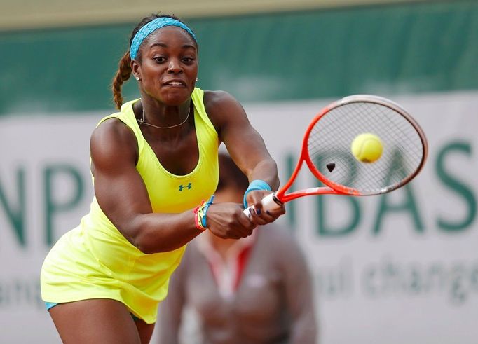 Sloane Stephensová na tenisovém French Open 2013.