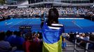Australian Open, 1. kolo: ukrajinská fanynka
