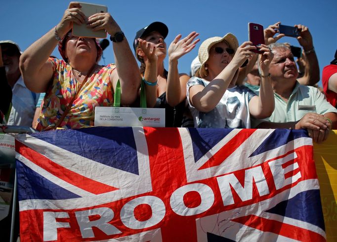 Fanoušci Chrise Frooma na Tour de France - 4. etapa