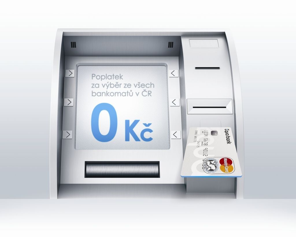 Bezplatný výběr z bankomatů u Equa bank
