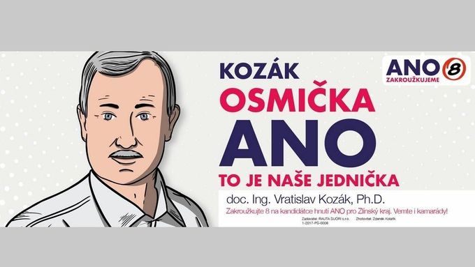 Volební leták Vratislava Kozáka